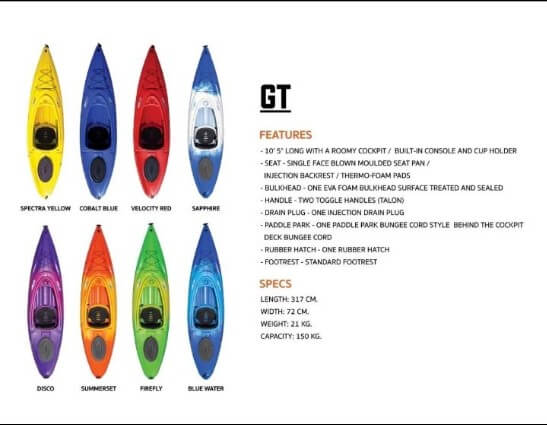 เรือคายัค FEELFREE KAYAK รุ่น GT SEASTREAM สี FIREFLY
